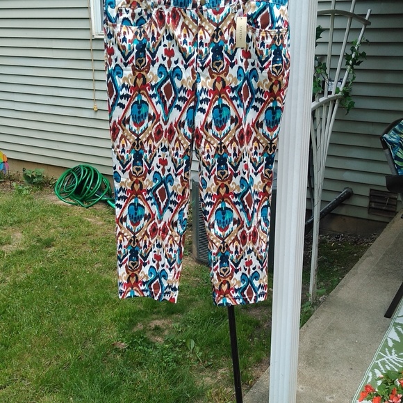 Jones New York tribal print ankle pants - Picture 7 of 7